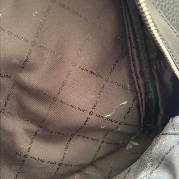 Michael Kors Black Pebbled Leather Backpack - Picture 12 of 16